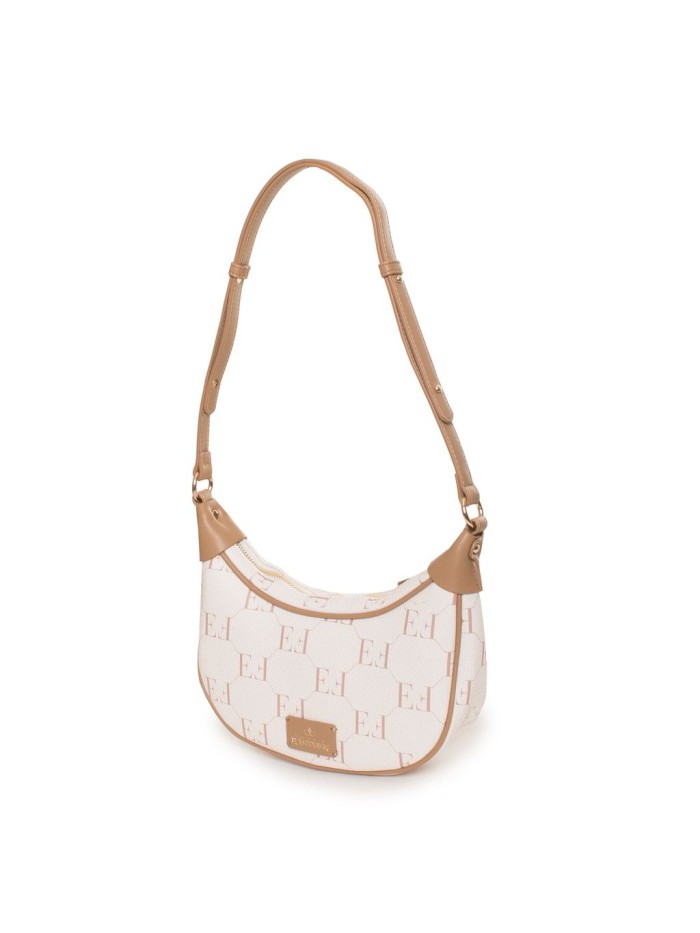 White Brown Handbags