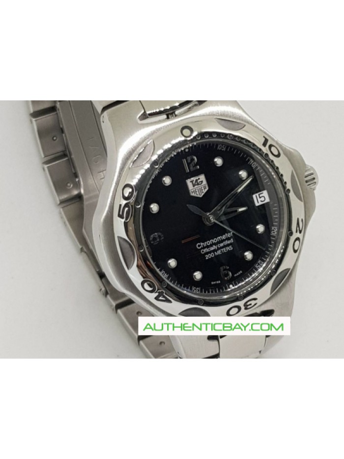 Tag Heuer Kirium Chronometer Black Dial Stainless Steel 38mm Quartz Men's Watch