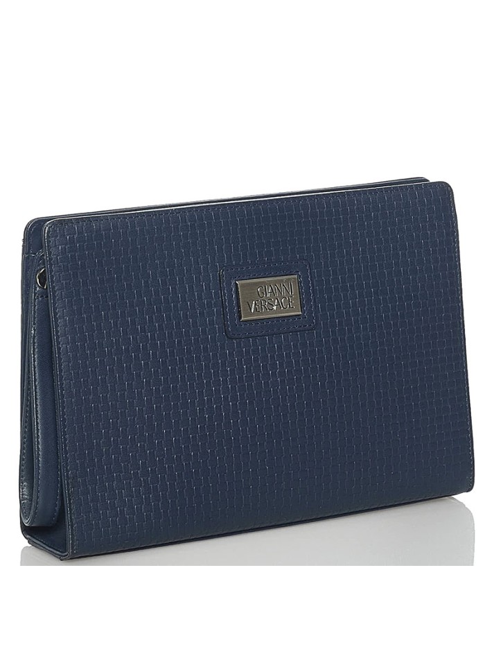 Embossed Leather Clutch