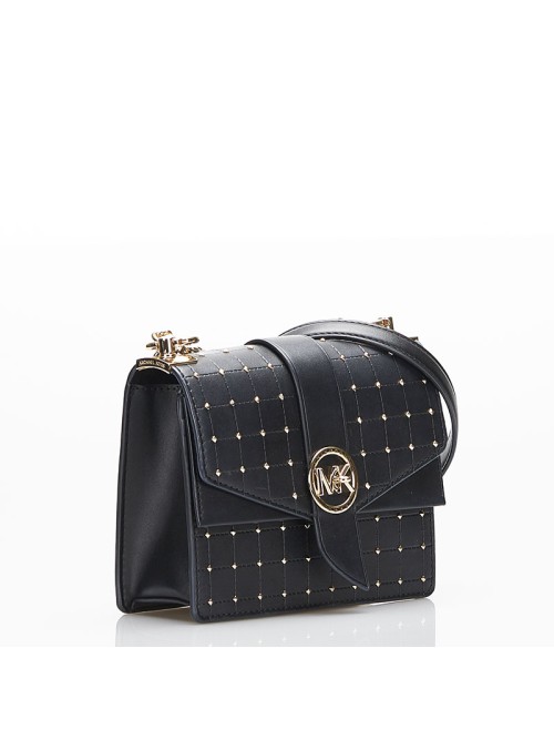 Quilted Leather Studded Greenwich Bag