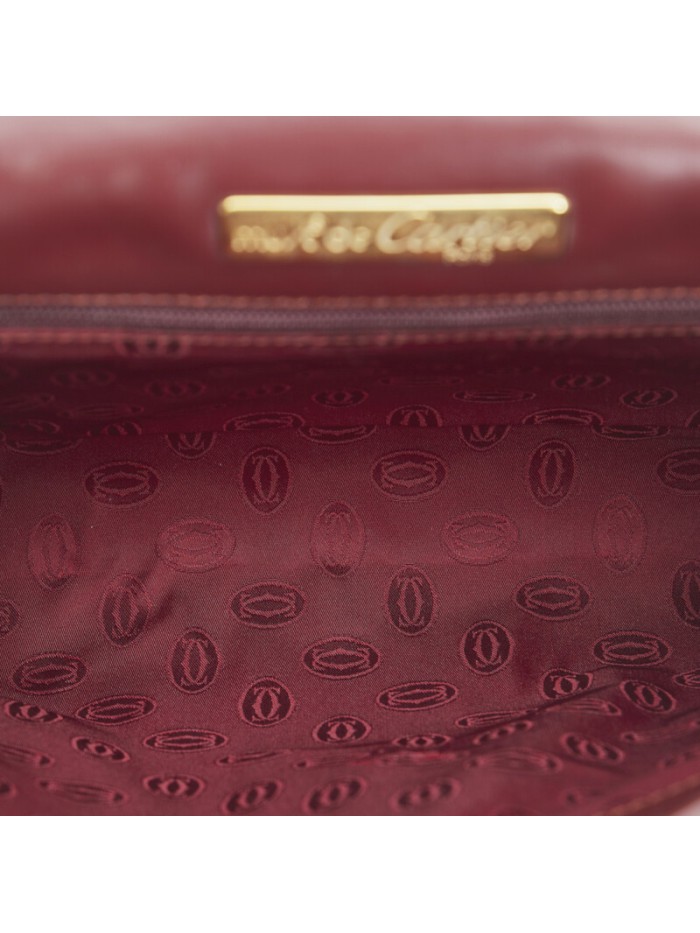 Must de Cartier Leather Clutch Bag