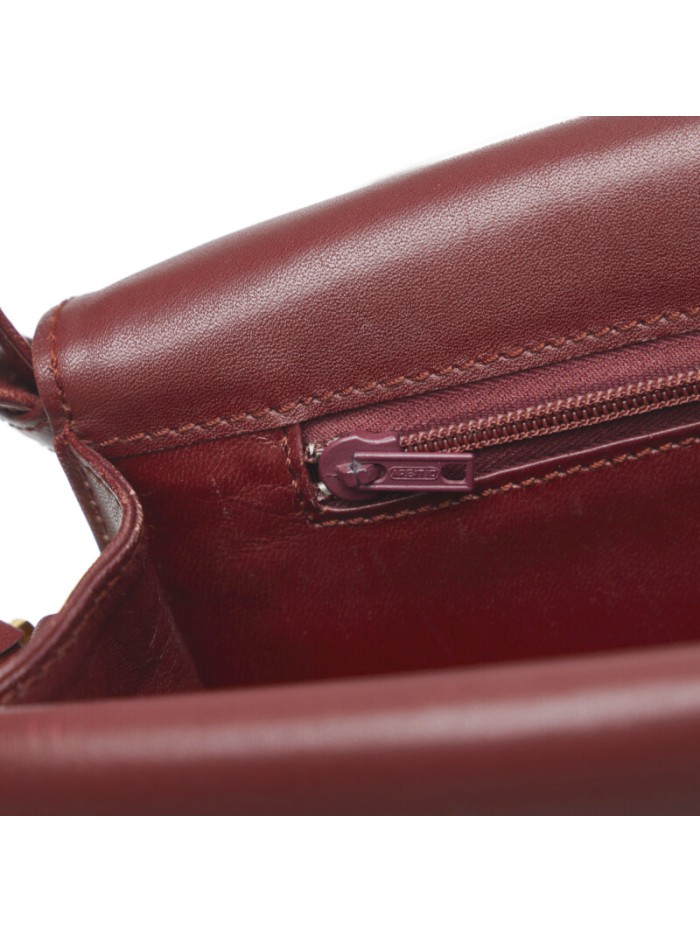 Must de Cartier Leather Envelope Flap Bag