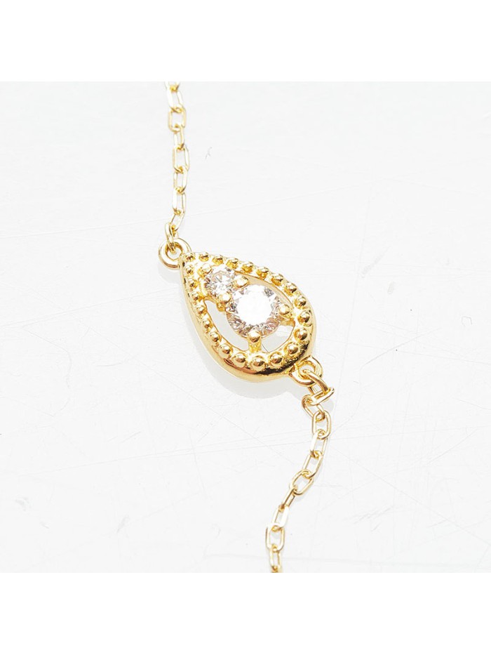 18K Beaded Chain Necklace