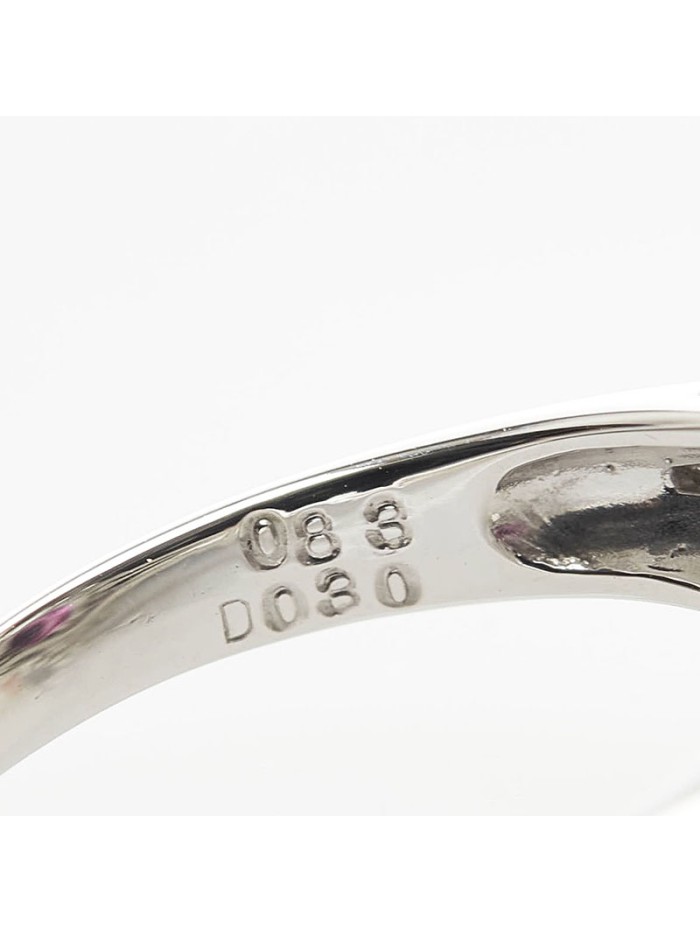 Platinum Diamond & Ruby Ring