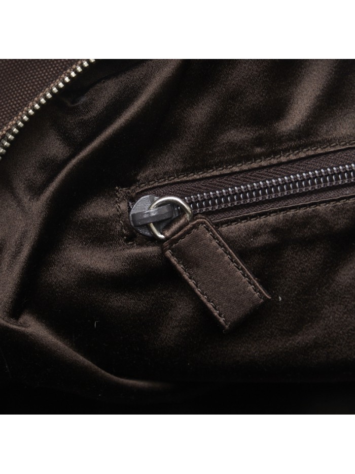 Canvas & Leather Boston Bag