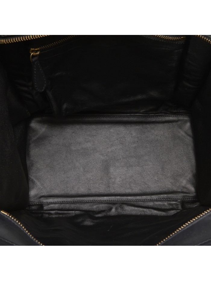 Mini  Emobssed Leather Luggage Tote Bag