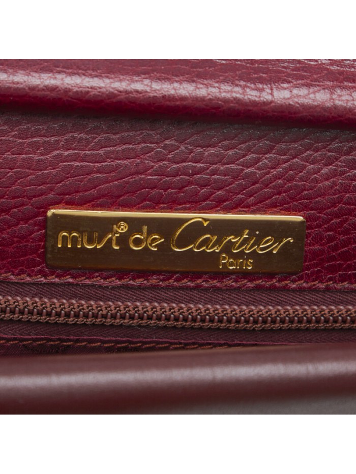 Must de Cartier Leather Crossbody Bag
