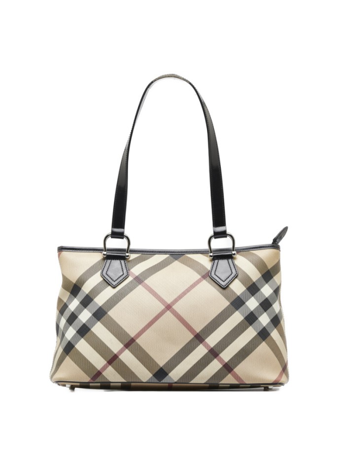 Nova Check Canvas Tote Bag