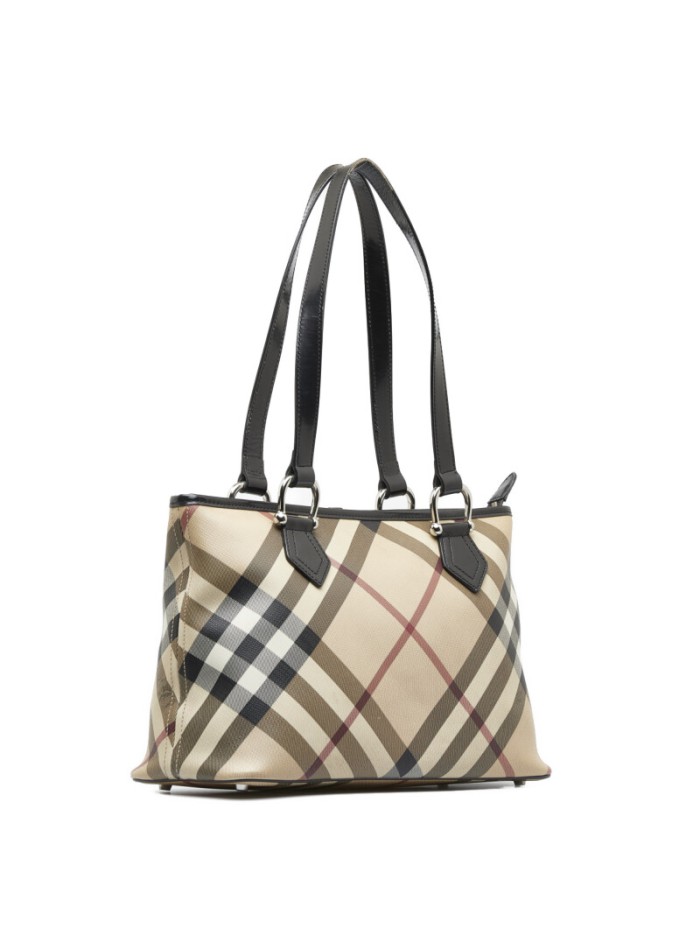 Nova Check Canvas Tote Bag