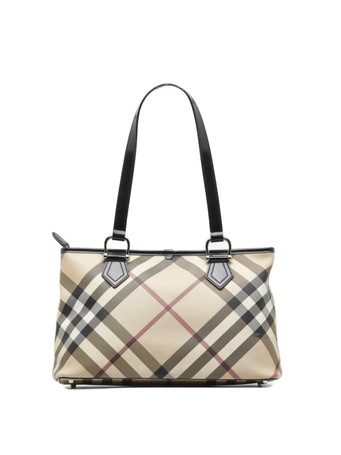 Nova Check Canvas Tote Bag