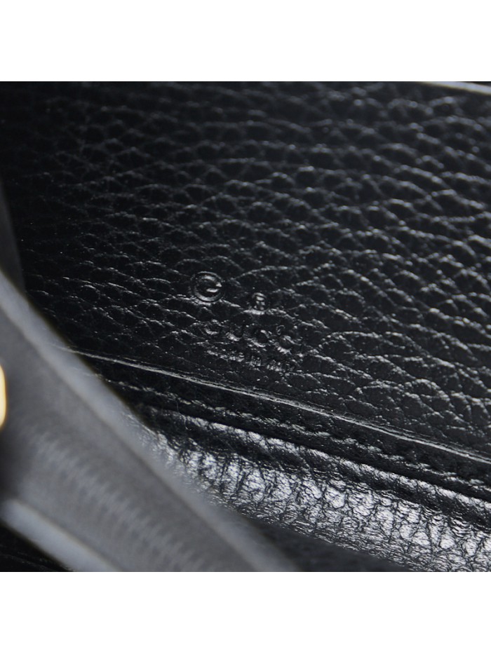 Interlocking G Leather Zip Around Long Wallet