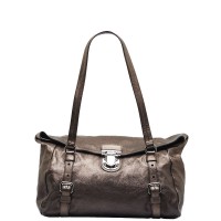 Vitello Lux Foldover Shoulder Bag