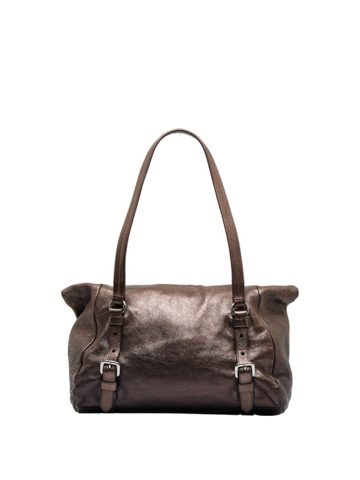 Vitello Lux Foldover Shoulder Bag