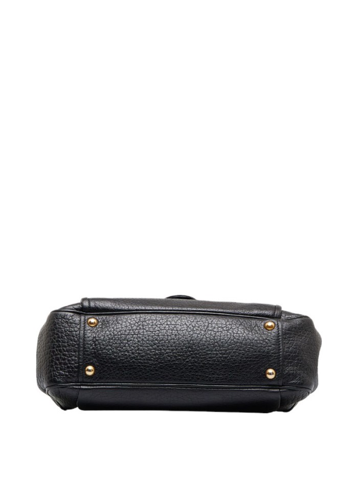 Leather Front Pocket Handbag