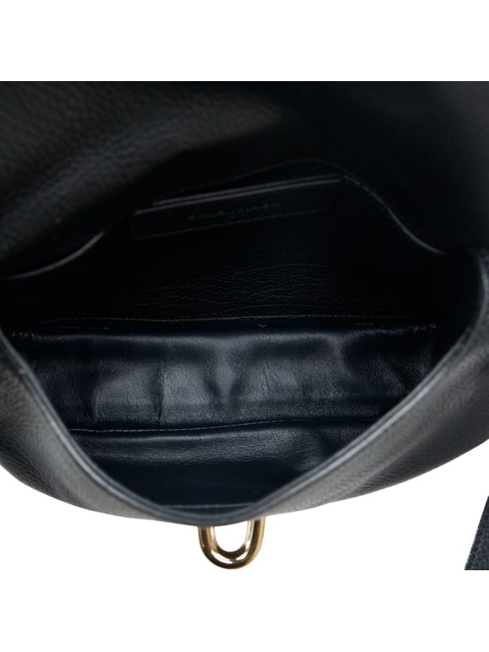 Leather Tube S Flap Crossbody Bag