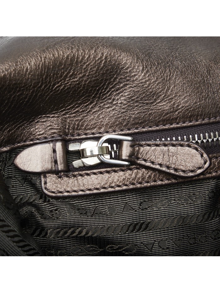 Vitello Lux Foldover Handbag
