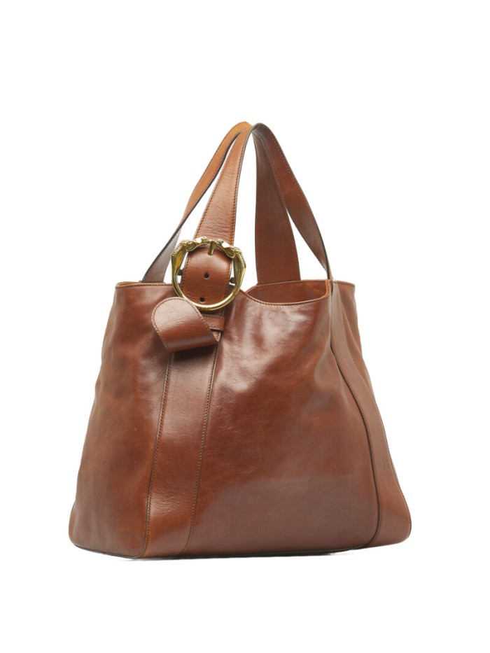 Leather Ribot Horse Head Hobo