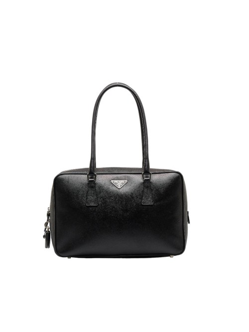 Saffiano Leather Bauletto Handbag