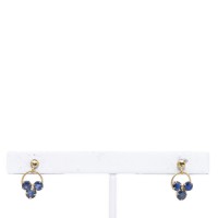 18k Gold Sapphire Earrings
