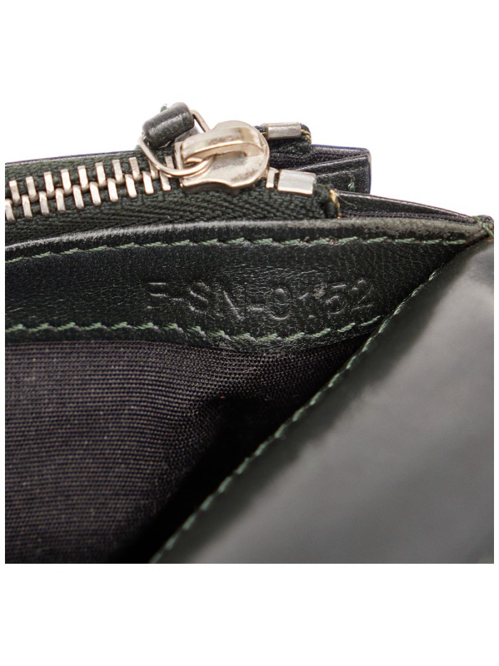 Embossed Leather Zip Around Wallet