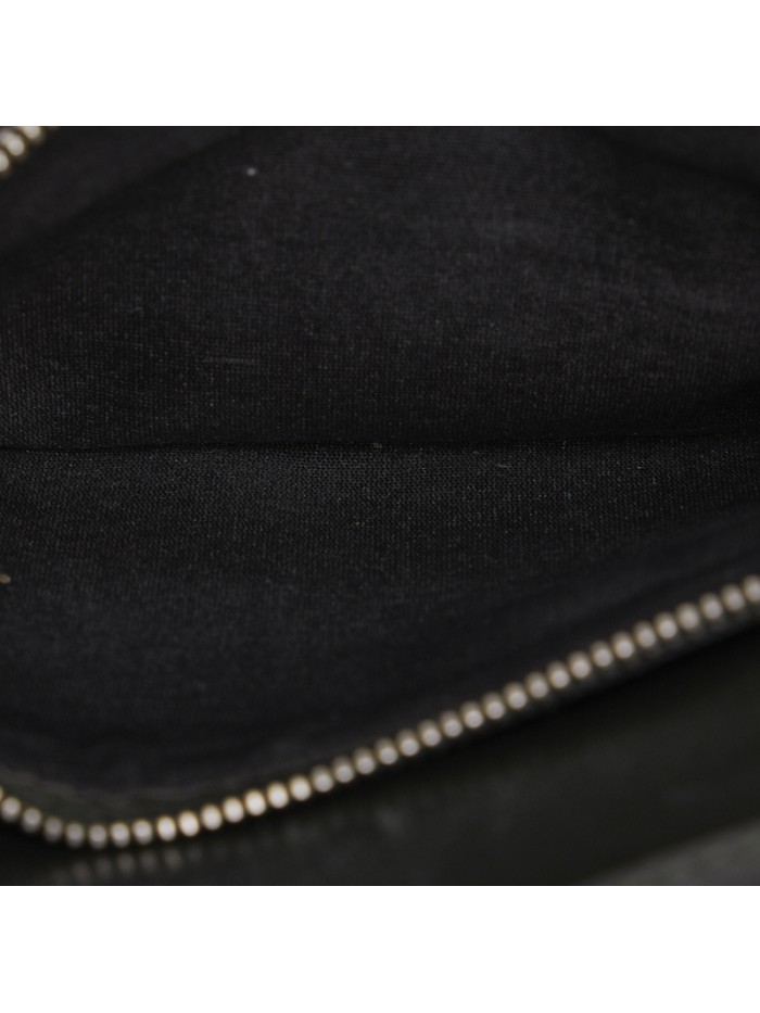 Embossed Leather Zip Around Wallet