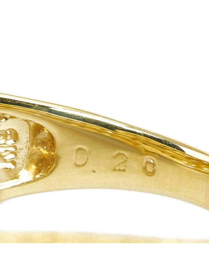 18k Gold Diamond Snake Ring