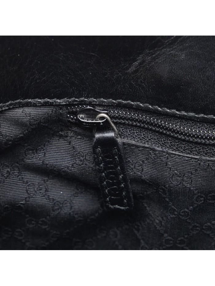 Leather Web Handbag