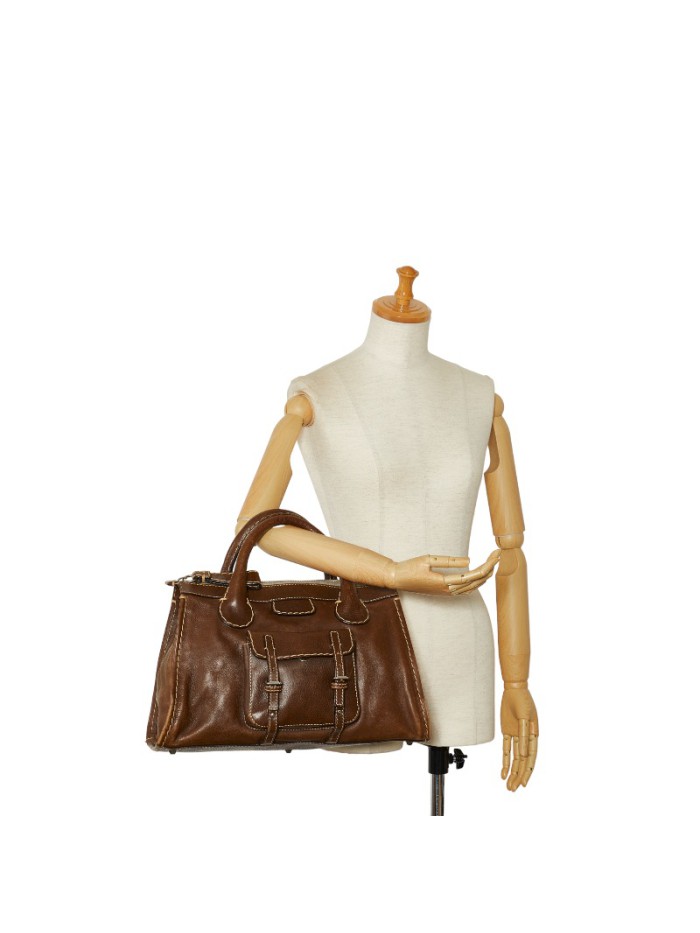 Leather Edith Tote Bag