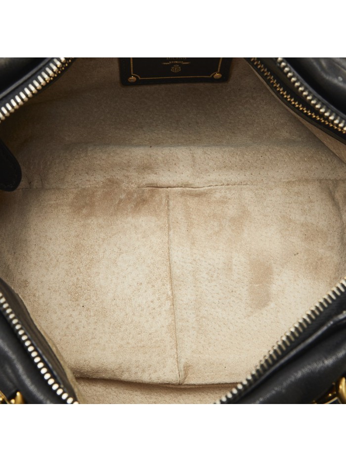 Leather Belted Handbag 