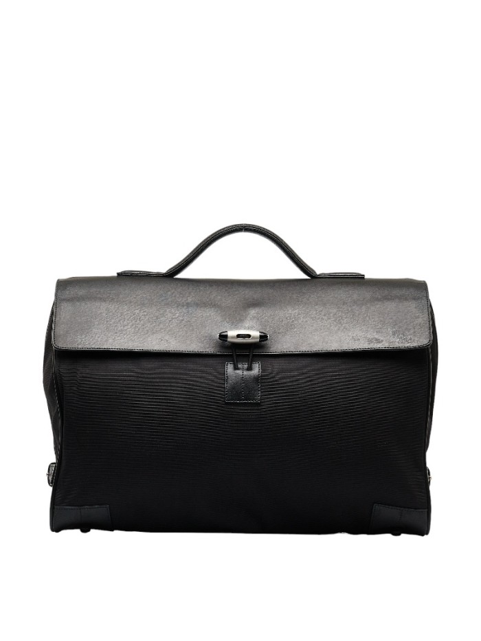 Leather Double Gusset Nightflight Briefcase