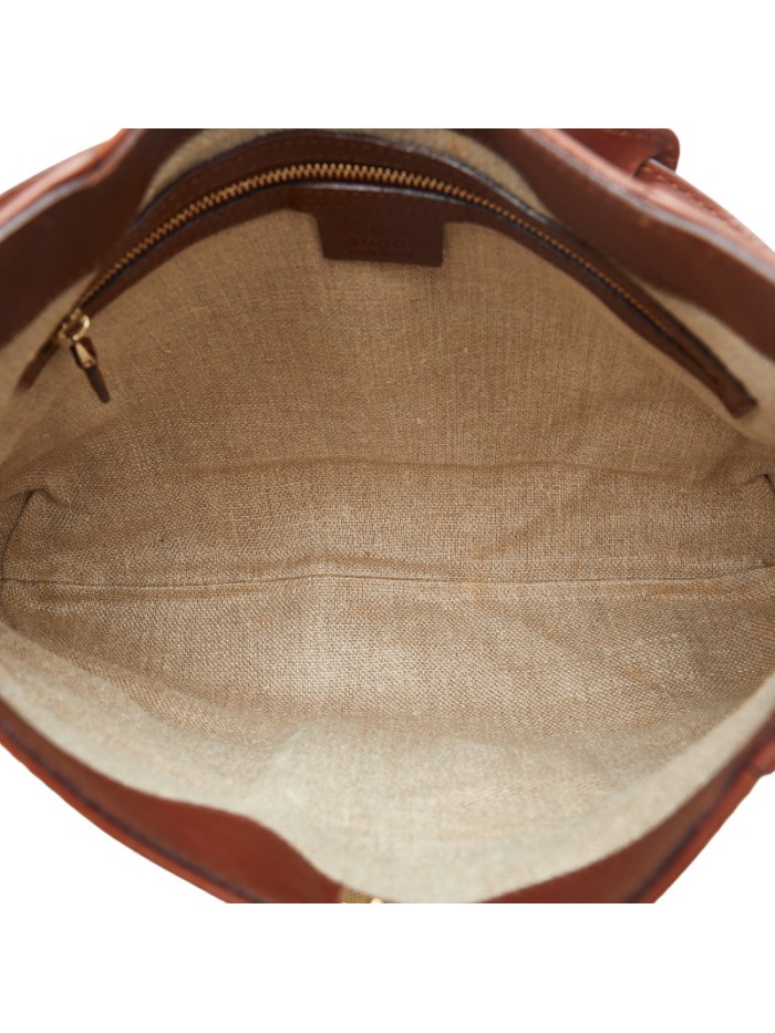 Leather Horsebit Shoulder Bag 