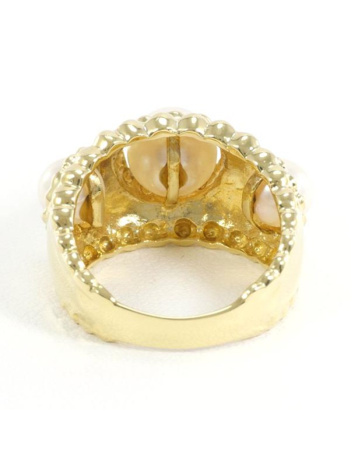 18k Gold Pearl Ring
