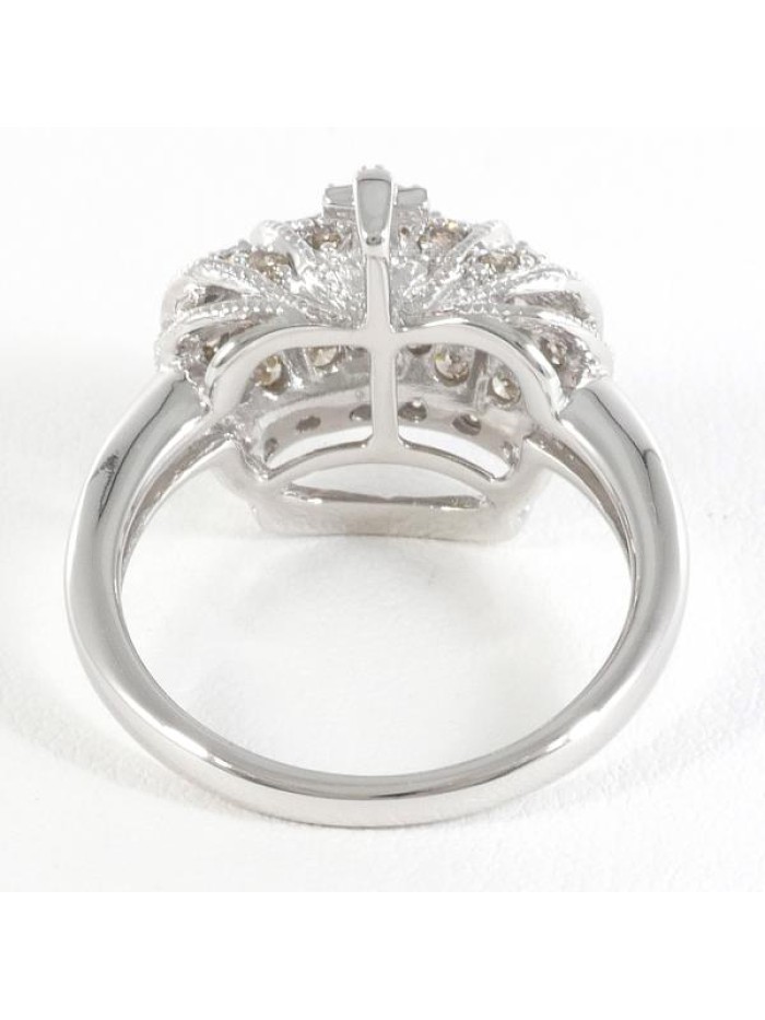 18k Gold Diamond Crown Ring