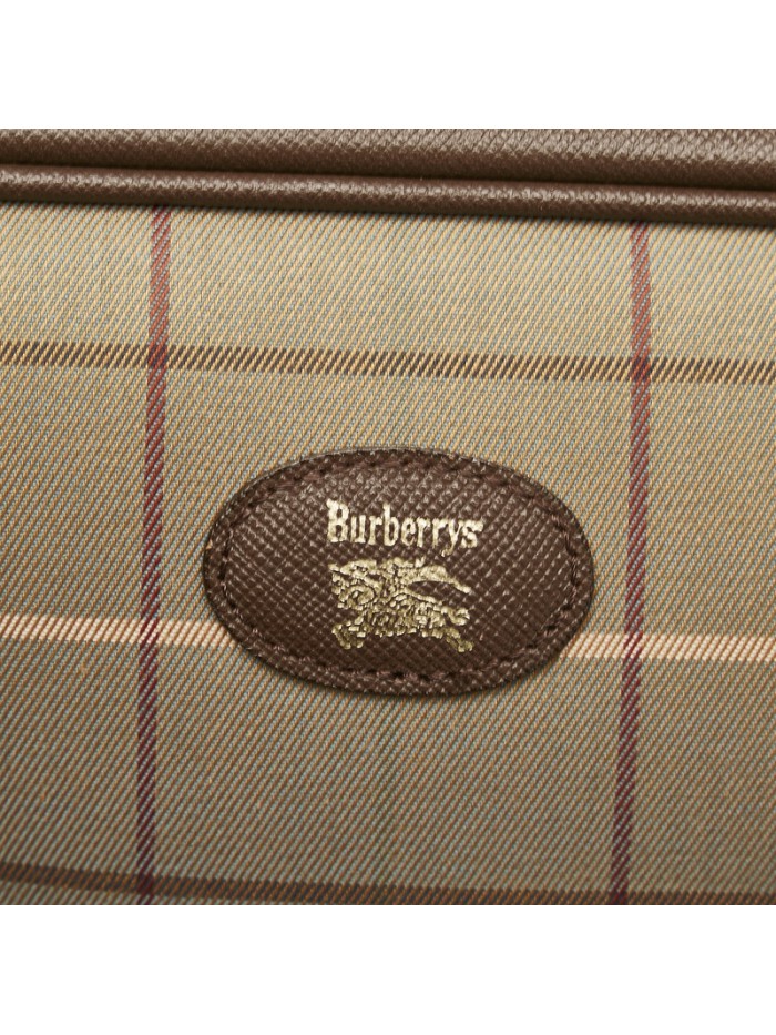 Plaid Canvas Clutch