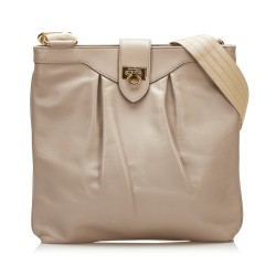 Gancini Leather Sling Bag