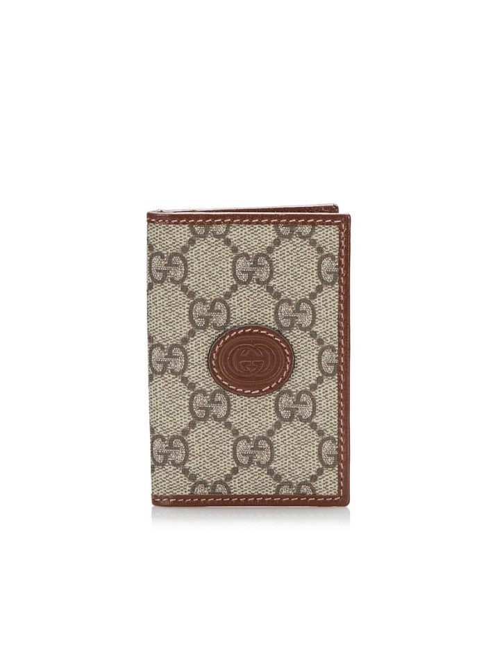 GG Supreme Interlocking G Card Holder