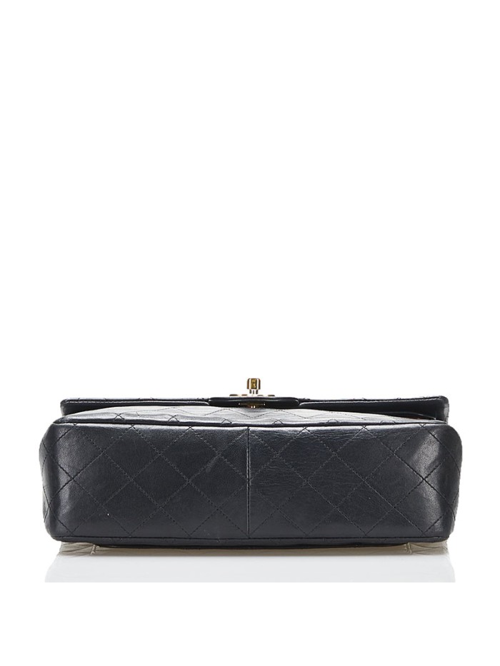 CC Quilted Double Flap Shoulder Bag