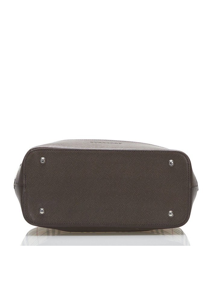 Nova Check Canvas Top Zip Tote