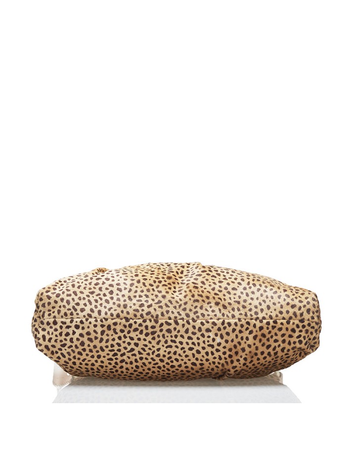 Leopard Leather Shoulder Bag