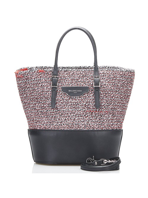 Tweed & Leather Shopper Tote