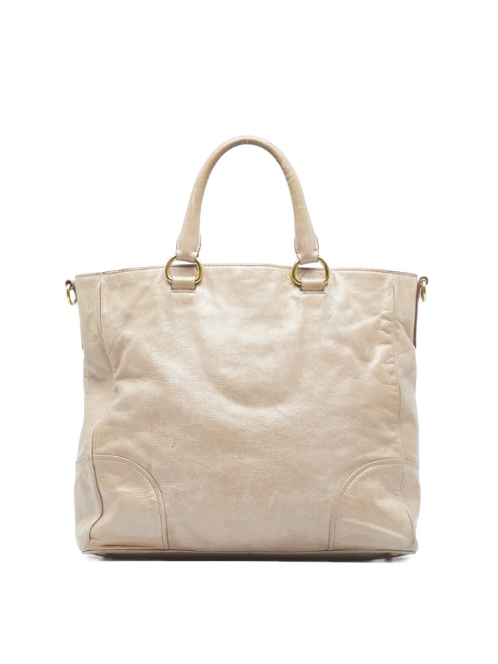 Vitello Lux Zip Tote Bag