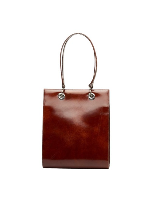 Leather Panthere Tote Bag