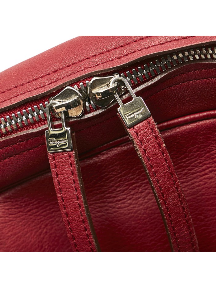 Gancini Leather Shoulder Bag