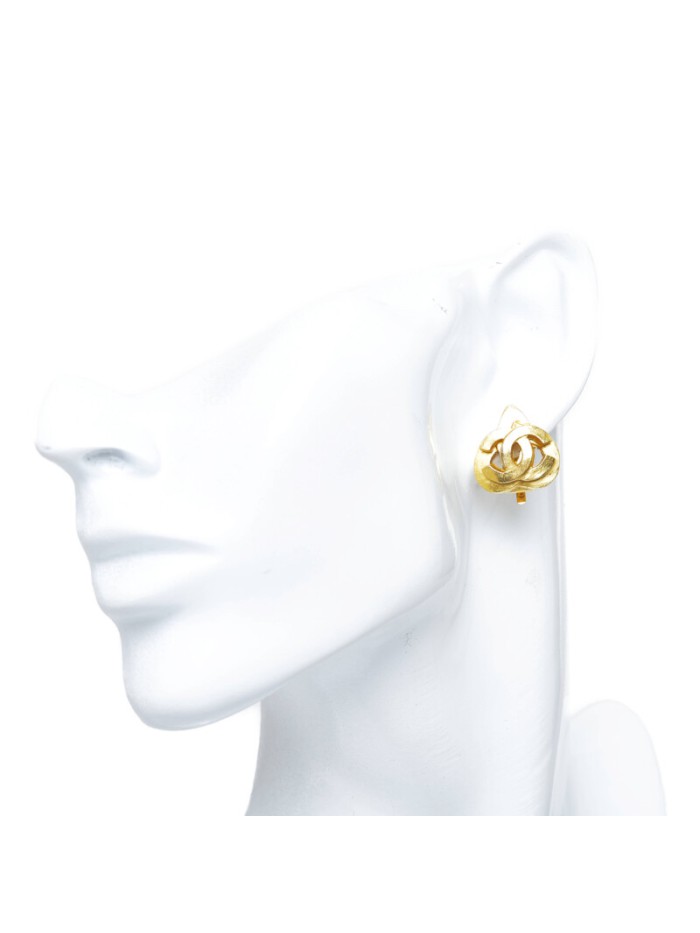 CC Logo Clip On Earrings