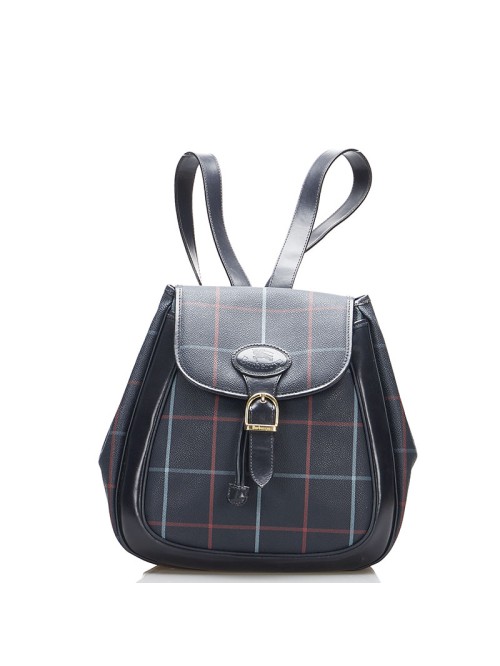 Plaid Canvas Backpack