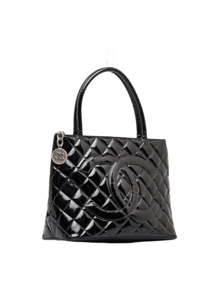 CC Patent Leather Medallion Tote