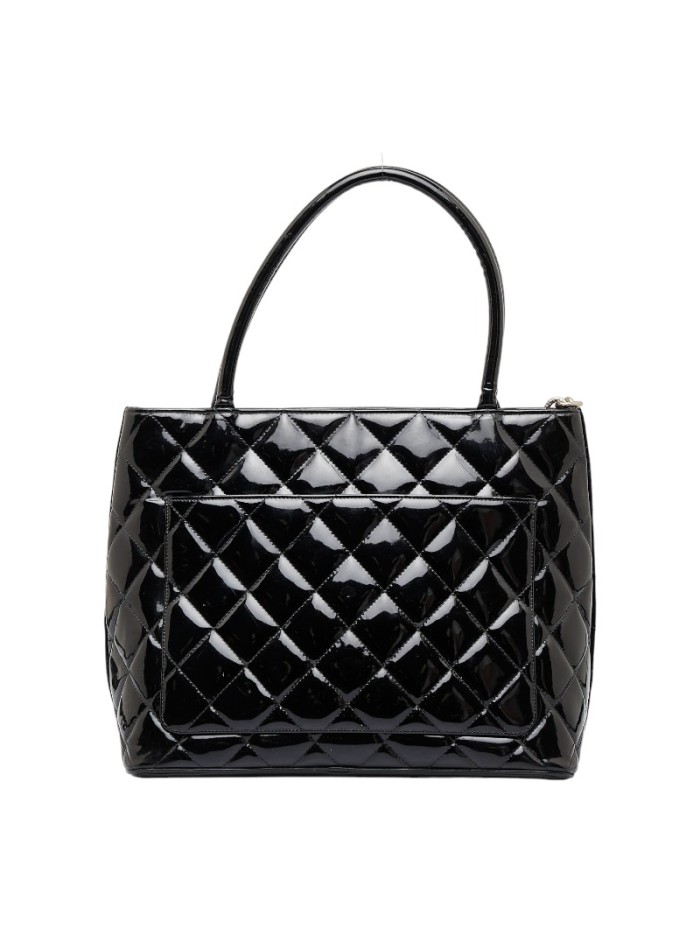 CC Patent Leather Medallion Tote