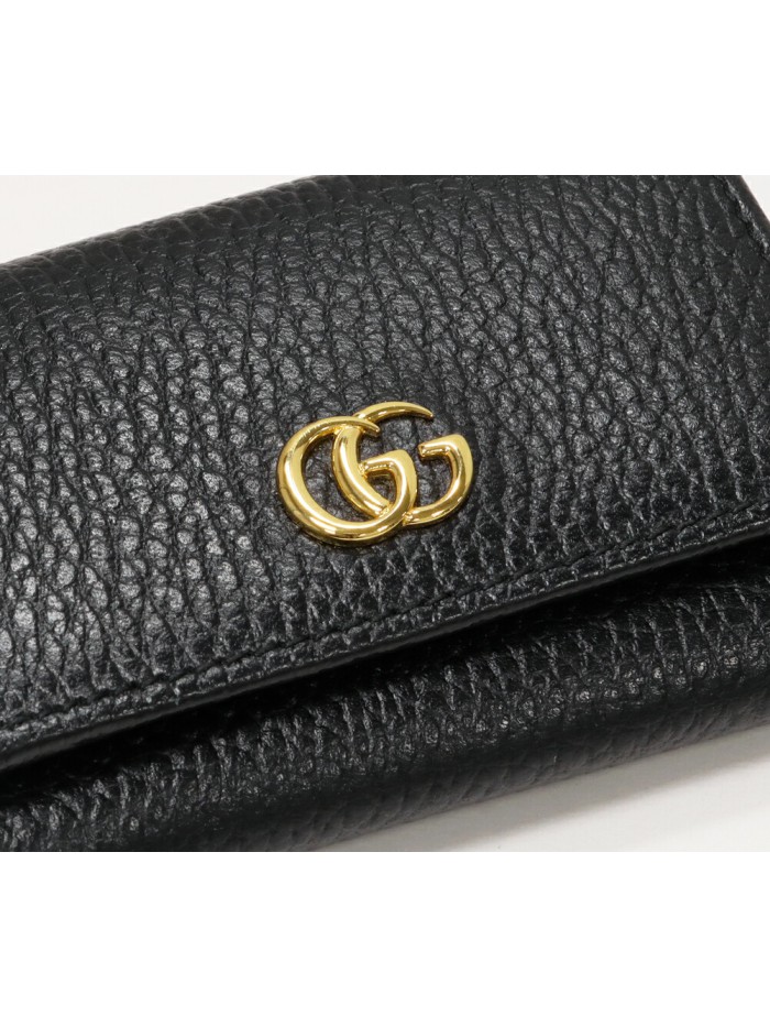 Leather GG Marmont Trifold Wallet