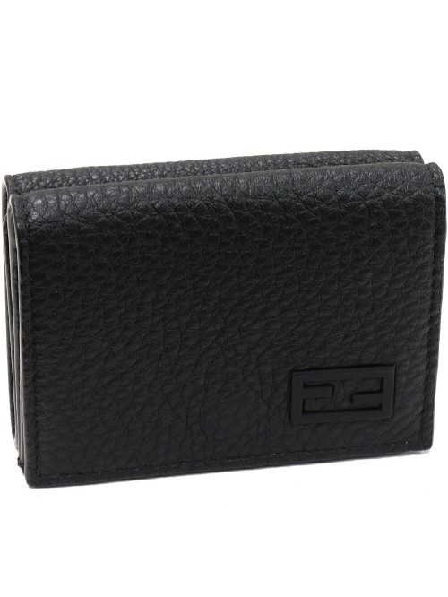 Leather Trifold Compact Wallet