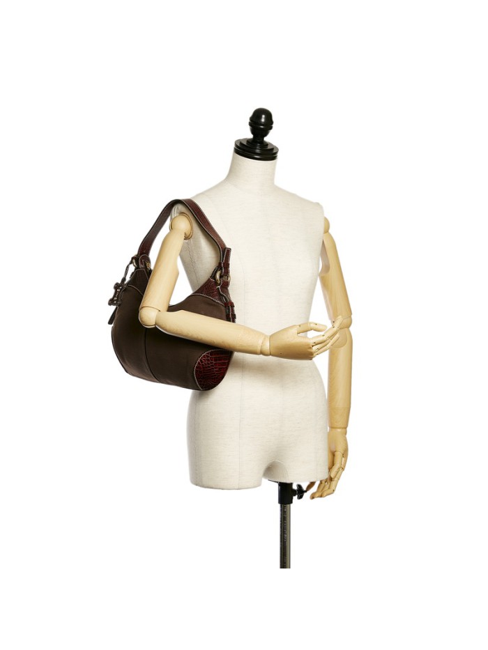 Celine Canvas Shoulder Bag